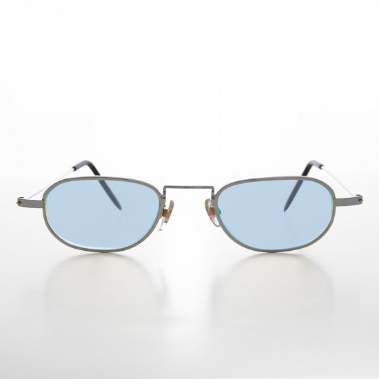 Oval small frame ice blue...